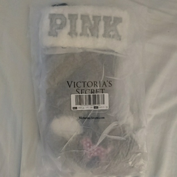 LAST NWT VICTORIA'S SECRET PINK SHERPA STOCKING - Picture 2 of 4